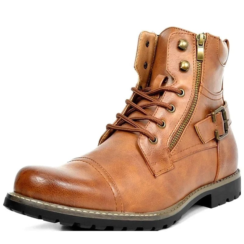 Lace-up sturdy boots for men | Angus -3