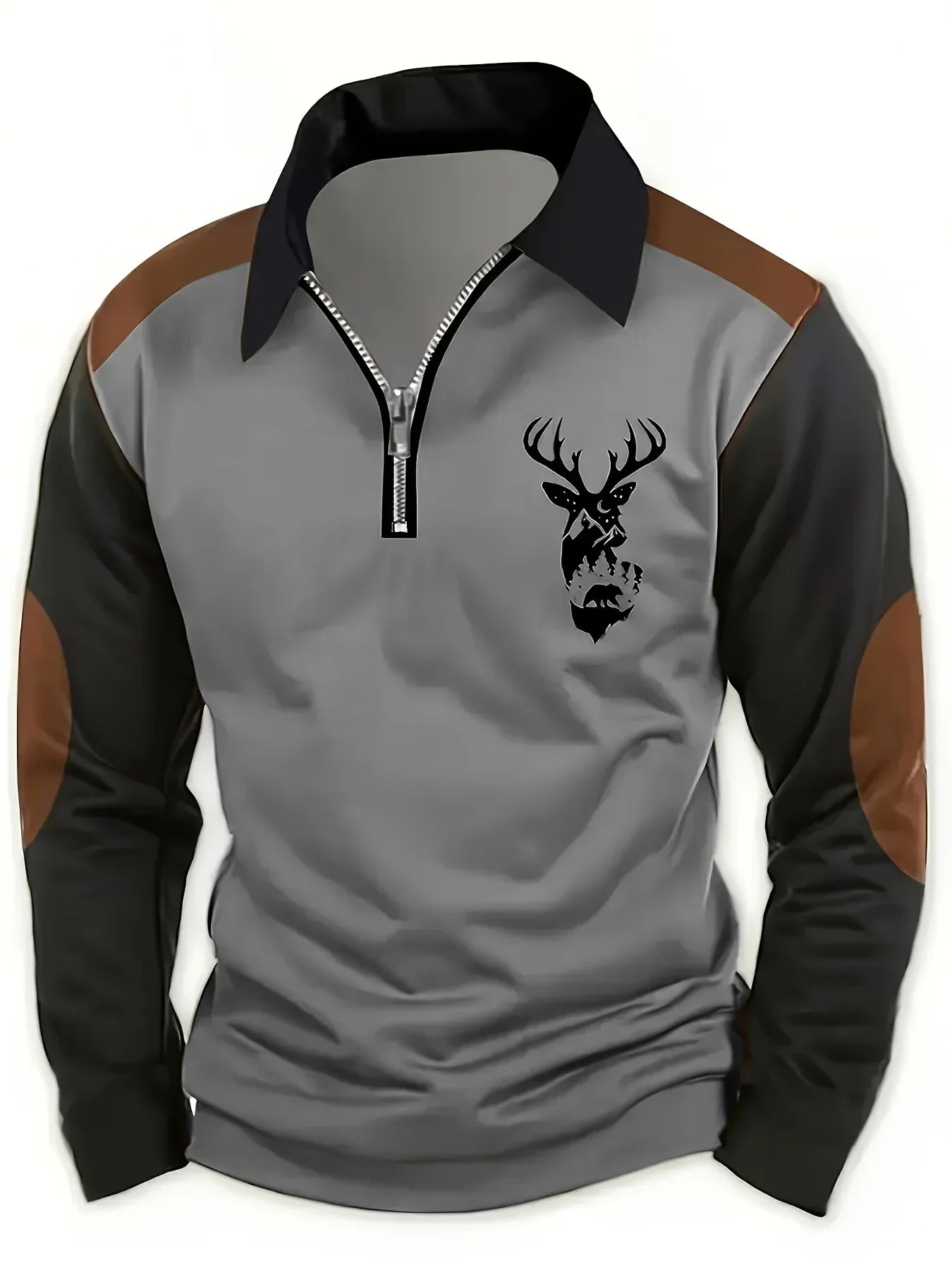 Elegant round neck sweater for men | Adrien -2