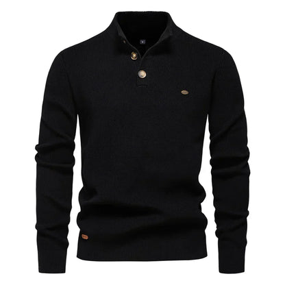 Soft button-up sweater for men | Marius -5