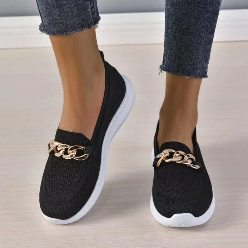 Classic breathable loafers for women | Elena -3