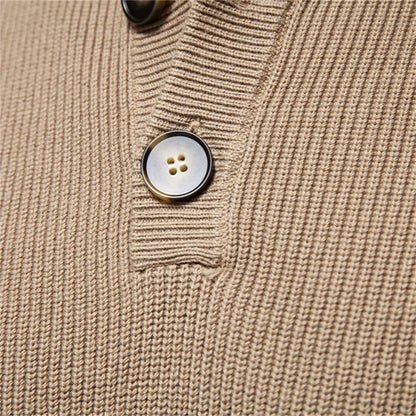 Soft button-up sweater for men | Marius -8