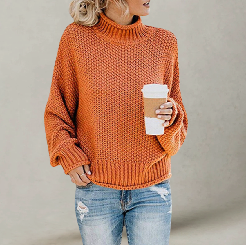 Knitted comfortable sweater for women | Celia -1