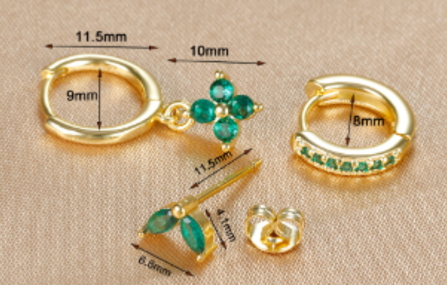 Earrings modern set for women | Eden -2