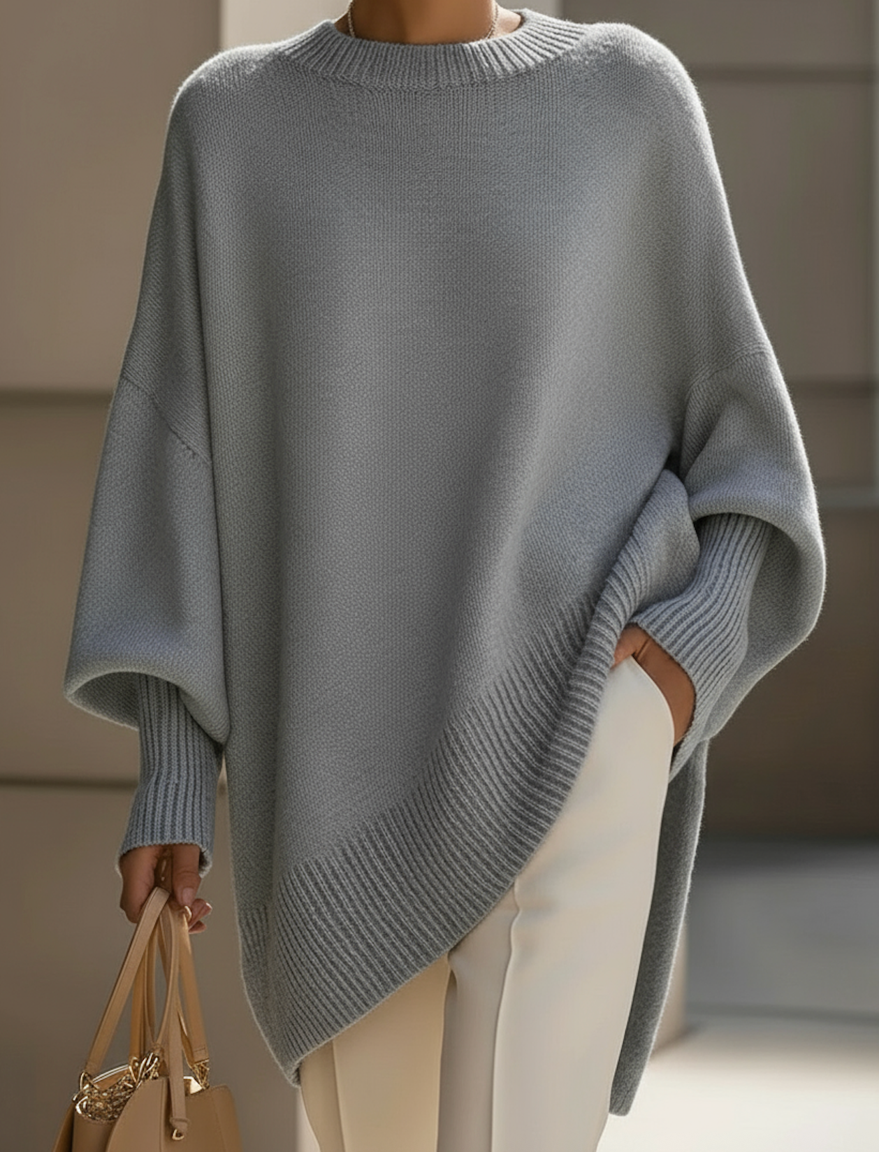 Oversized elegant sweater for women | Serena -2