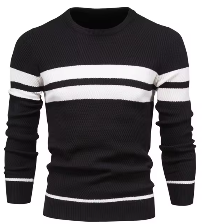 Elegant pattern chevrons sweater for men | Henri -6