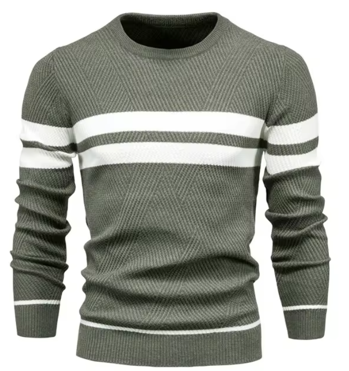 Elegant pattern chevrons sweater for men | Henri -7
