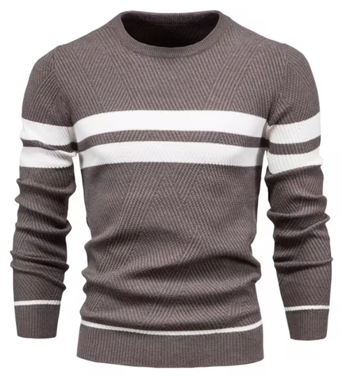 Elegant pattern chevrons sweater for men | Henri -8