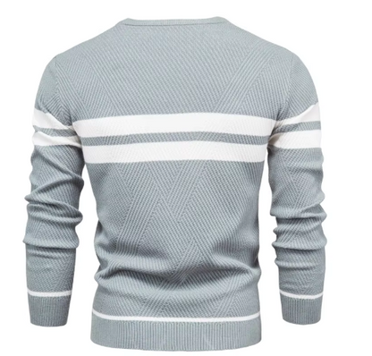 Elegant pattern chevrons sweater for men | Henri -5