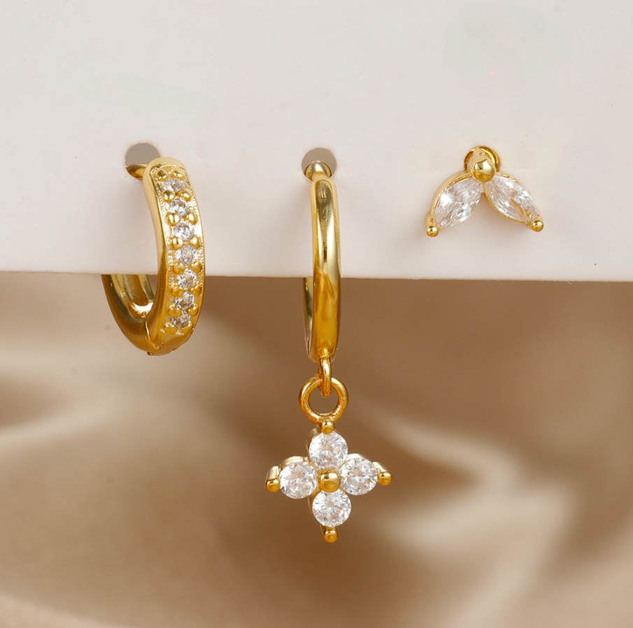 Earrings modern set for women | Eden -10