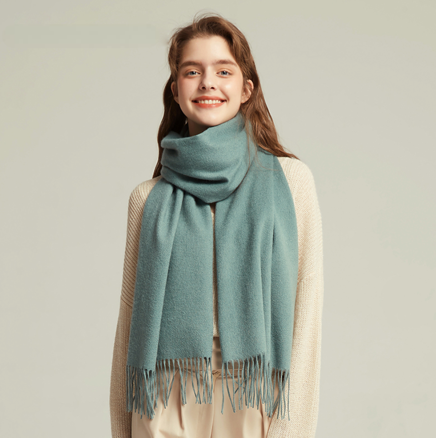 Winter oversized fringe scarf for women | Xiara -6