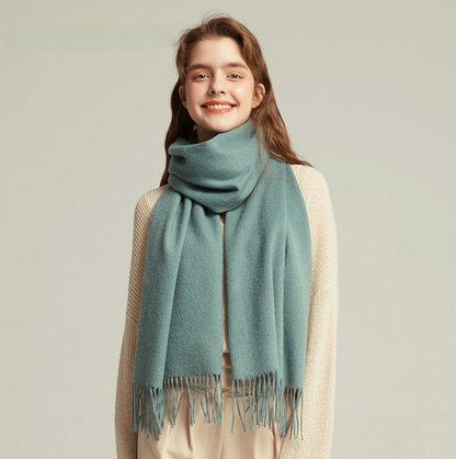 Winter oversized fringe scarf for women | Xiara -6