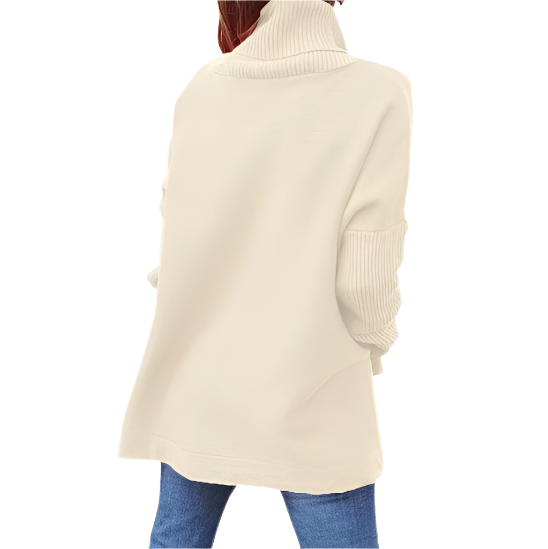 Knit turtleneck oversized sweater for women | Arie -10
