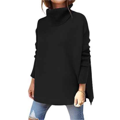 Knit turtleneck oversized sweater for women | Arie -1