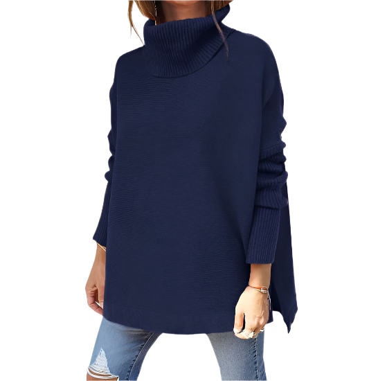 Knit turtleneck oversized sweater for women | Arie -4