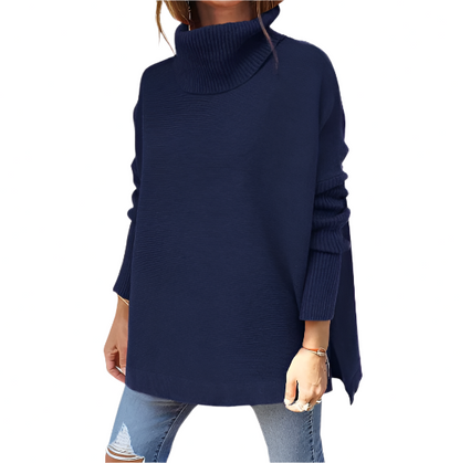 Knit turtleneck oversized sweater for women | Arie -4