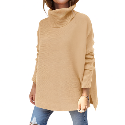 Knit turtleneck oversized sweater for women | Arie -8