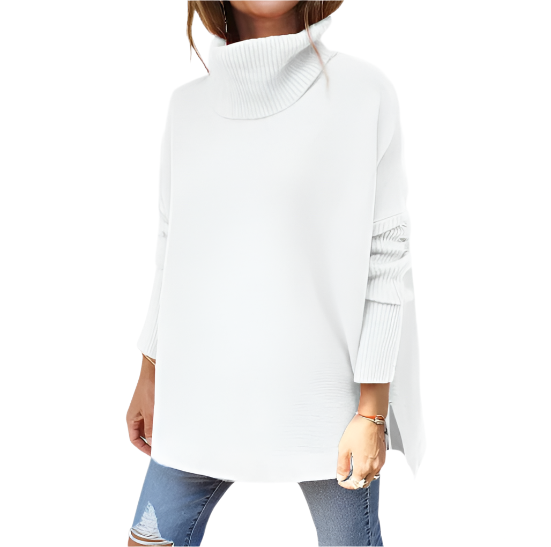 Knit turtleneck oversized sweater for women | Arie -7