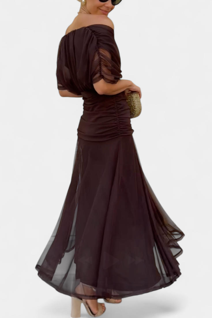 Romantic long floral maxi dress for women | Eloria -8