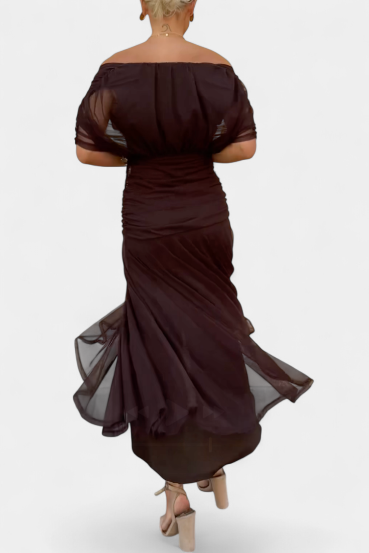Romantic long floral maxi dress for women | Eloria -9