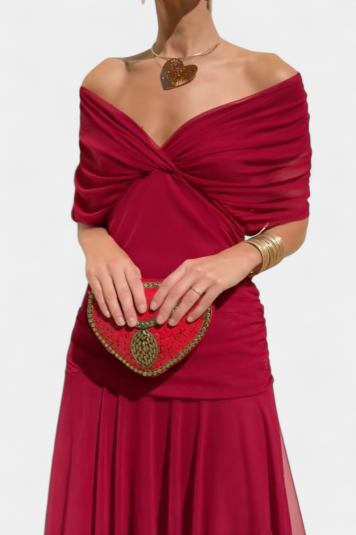 Romantic long floral maxi dress for women | Eloria -12