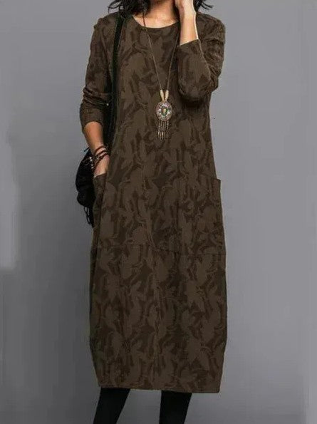 Elegant long-sleeve dress for women | Bianca -6