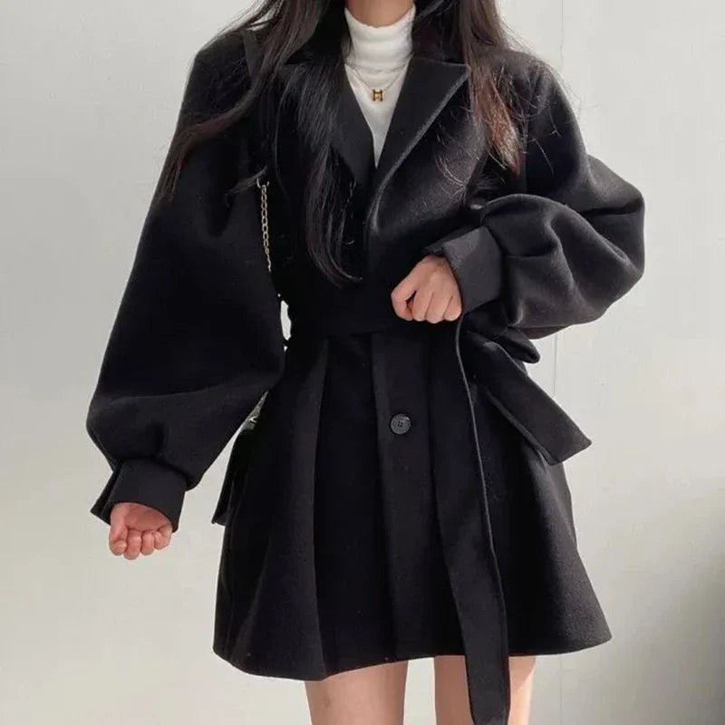 Classic belted jacket for women | Mavis -8