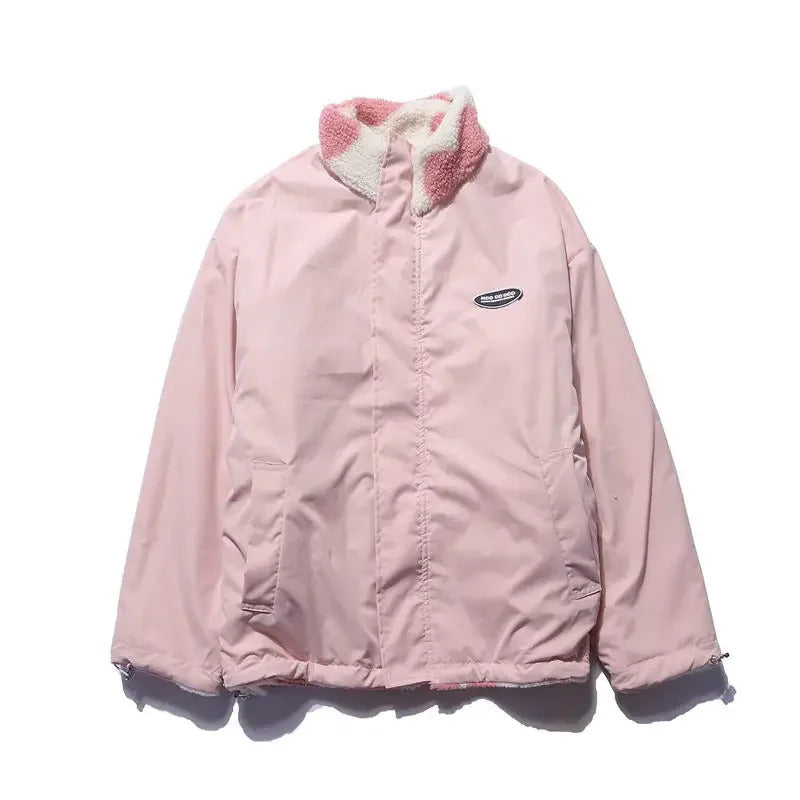Reversible pattern heart jacket for women | Amelina -7
