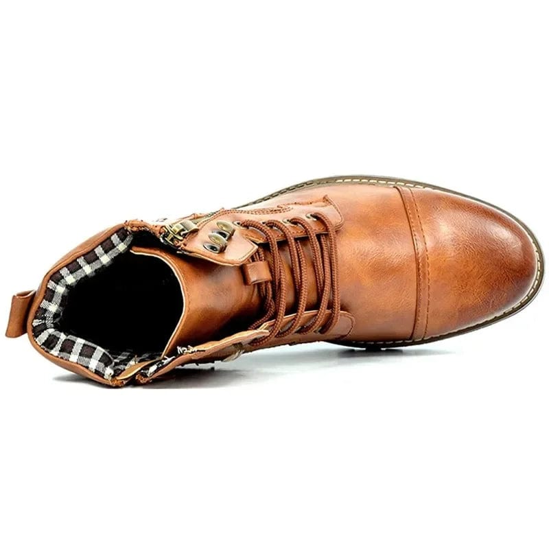 Lace-up sturdy boots for men | Angus -4