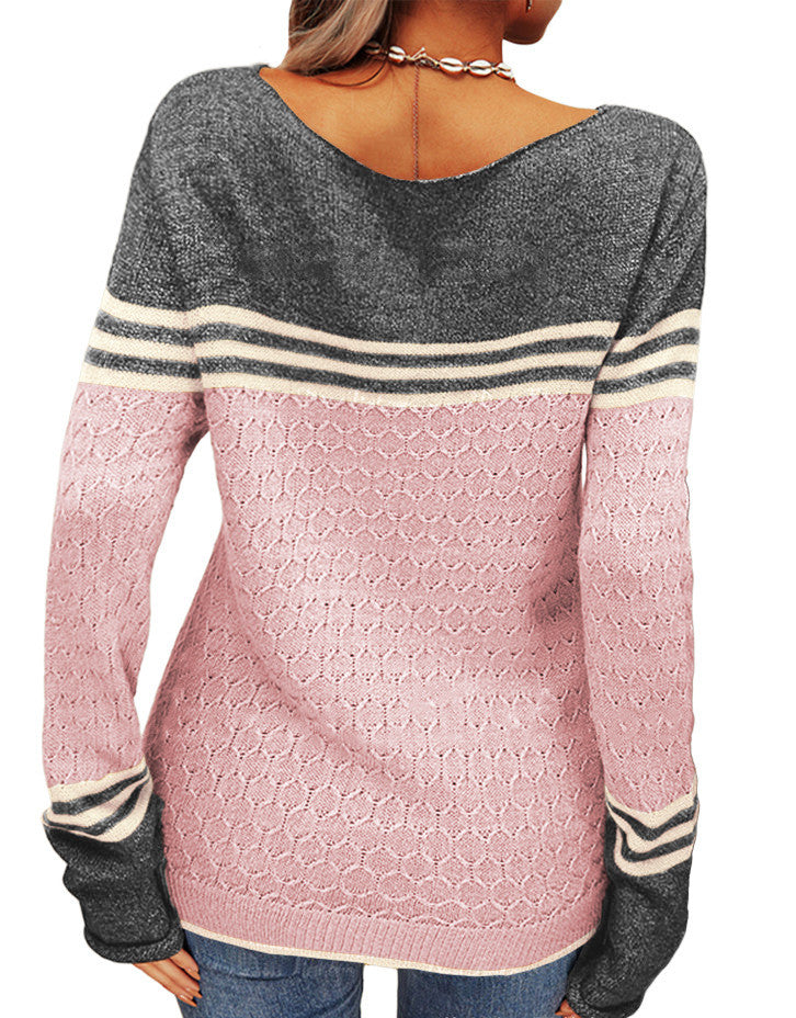 Elegant round neck sweater for women | Claire -7
