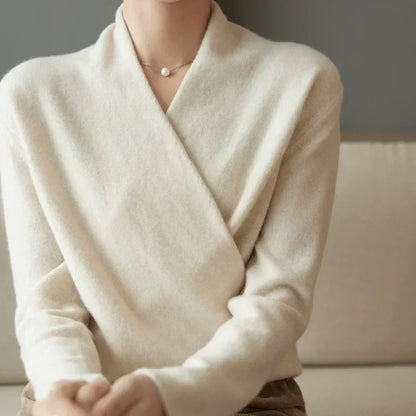 Soft cashmere crewneck sweater for women | Novelle -7