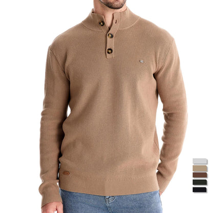 Soft button-up sweater for men | Marius -6
