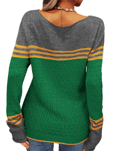 Elegant round neck sweater for women | Claire -11