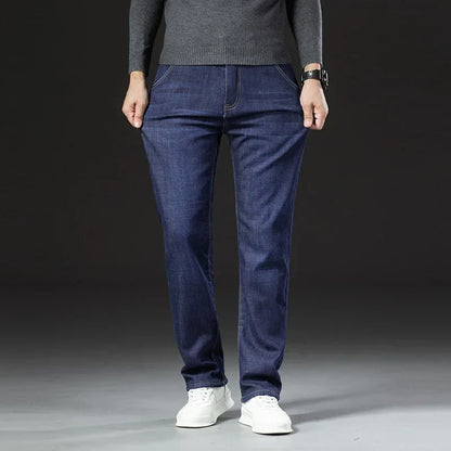 Fleece lined full length jeans for men | Hudson -2