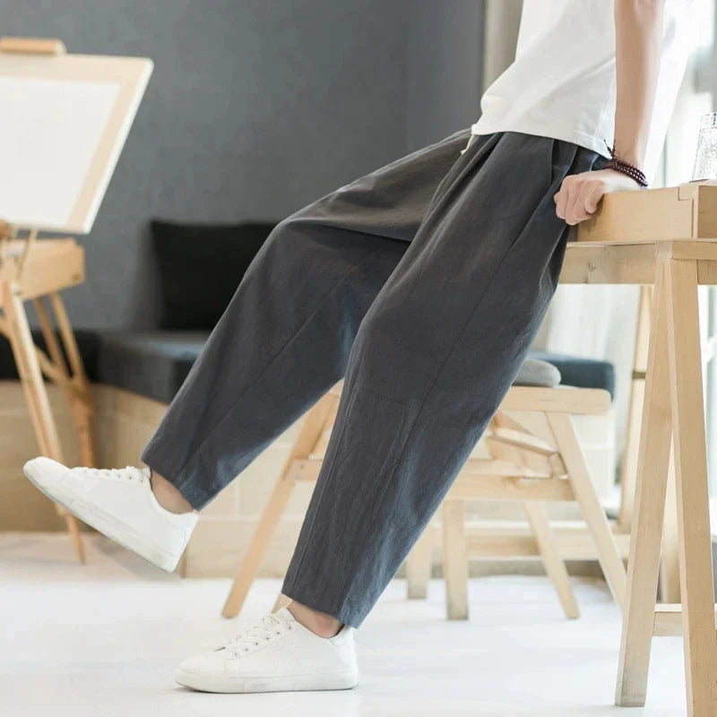 Casual cotton trousers for men | Noam -4