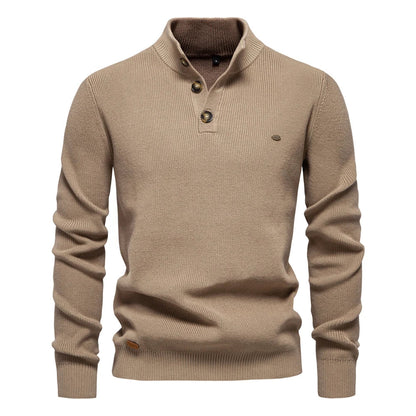 Soft button-up sweater for men | Marius -1