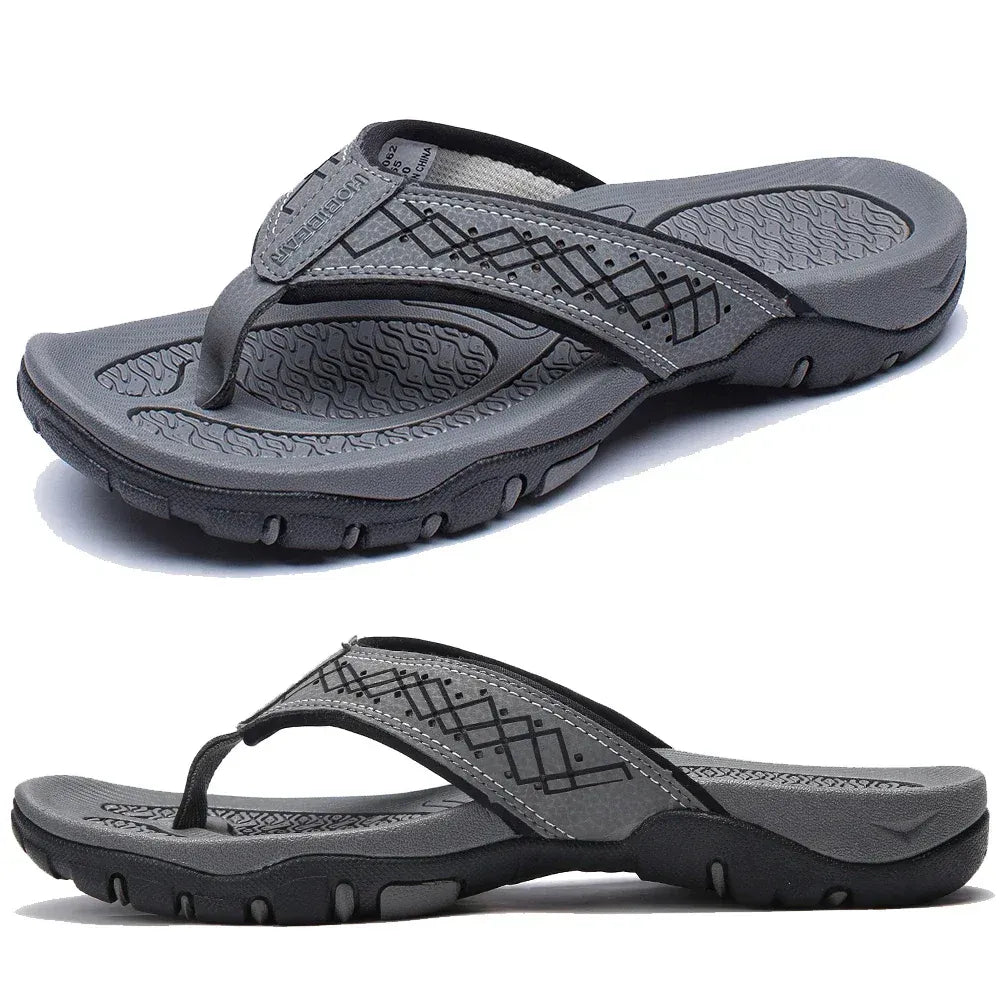 Supportive athletic flip flops arch cardigan for men | WaveStride -14