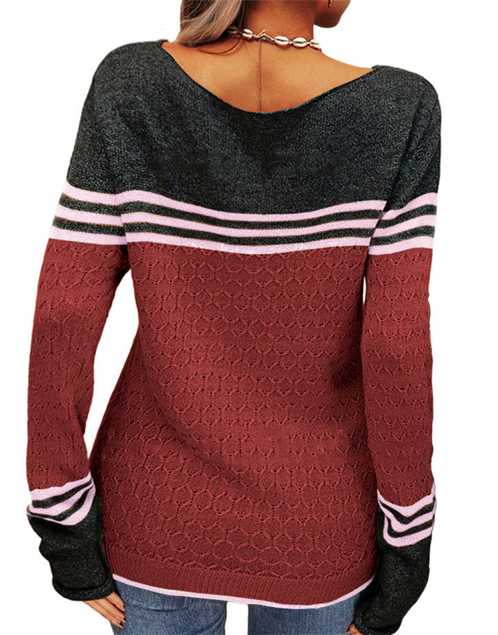 Elegant round neck sweater for women | Claire -32