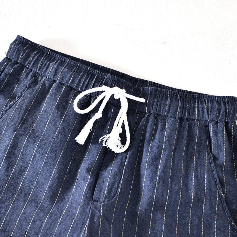 Striped cotton shorts for men | Wilfrid -6
