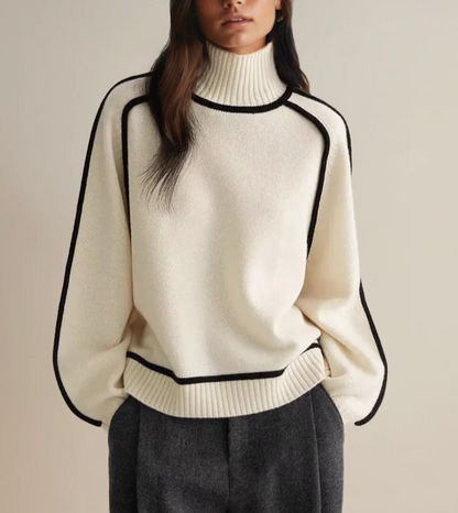 Soft turtleneck sweater for women | Celine essential -12