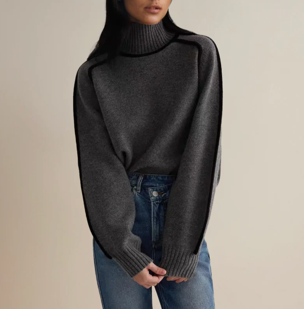 Soft turtleneck sweater for women | Celine essential -13