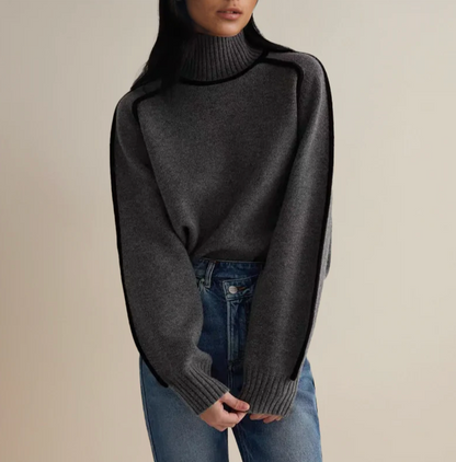 Soft turtleneck sweater for women | Celine essential -13