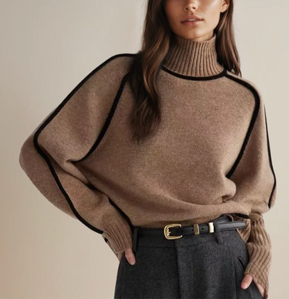 Soft turtleneck sweater for women | Celine essential -5