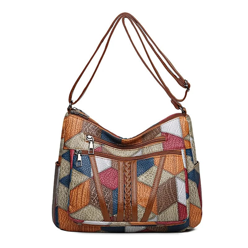 Mosaic pattern handbag for women | Amara -8
