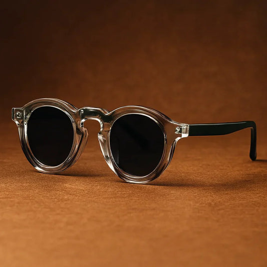 Retro circular & women sunglasses for men | Cobble Shades -1