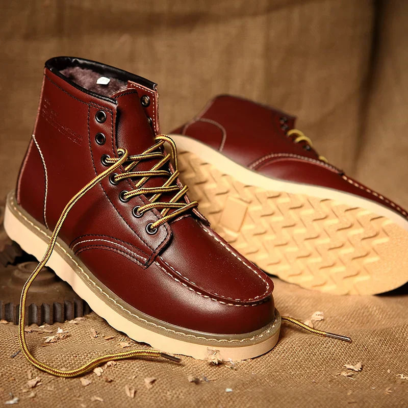 Lace-up sturdy boots for men | Harrison -6