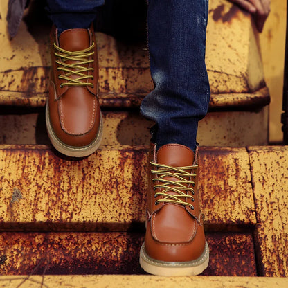 Lace-up sturdy boots for men | Harrison -3