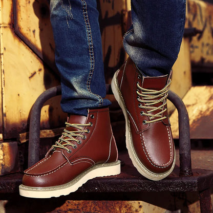 Lace-up sturdy boots for men | Harrison -4