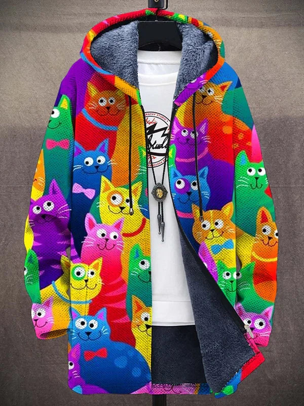 Hooded colourful jacket for men | Winter -3
