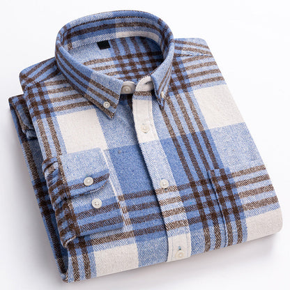 Classic plaid chest pocket shirt for men | Arden -3