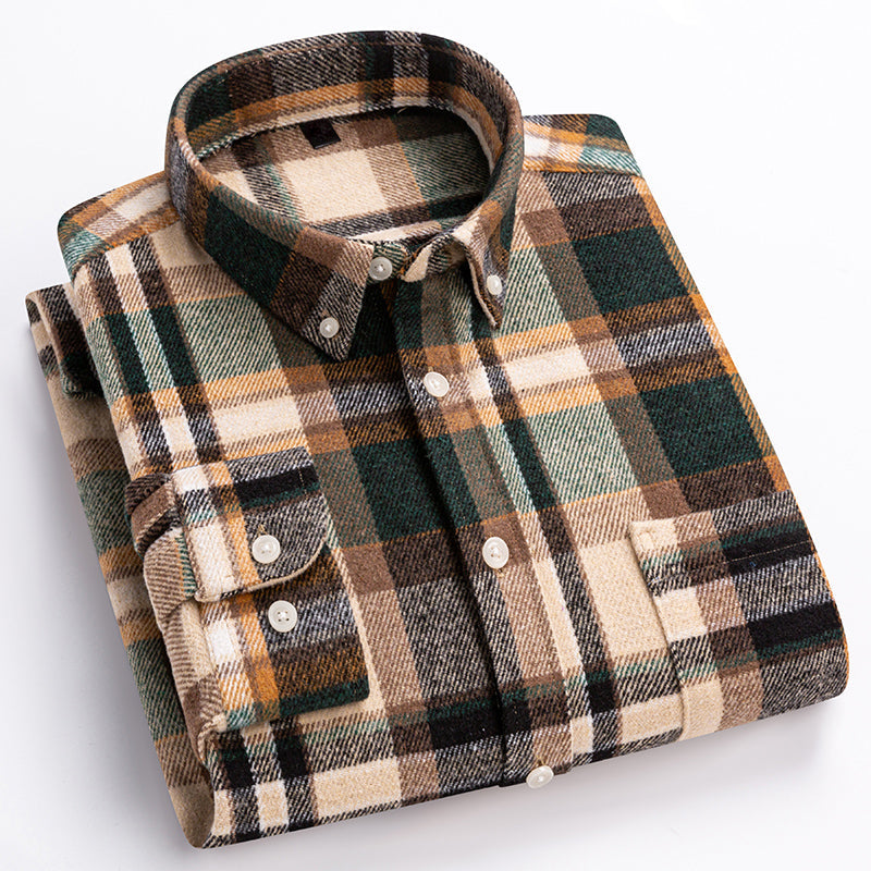 Classic plaid chest pocket shirt for men | Arden -6